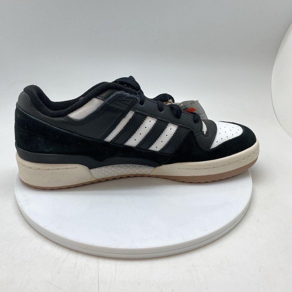 Adidas Sneakers Forum Low Mens 10.5 ID6857 Black White Causal Skate Shoes New - Picture 6 of 10